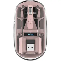 Бездротова миша Jedel WD131P прозоро-рожевий