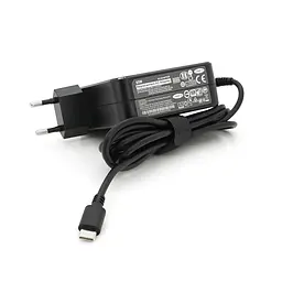 Блок живлення MERLION NEW для ноутбука LENOVO 65W штекер Type-C, довжина 0,9м + кабель живлення - мініатюра 2