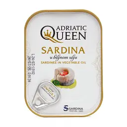 Сардини Adriatic Queen в олії 105 г 