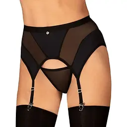 Пояс для панчох Obsessive Chic Amoria M/L чорний