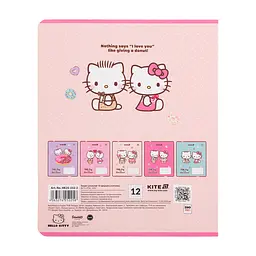 Зошит Kite Hello Kitty, 12 аркушів, клітинка (HK25-232-2), в асортименті - мініатюра 10