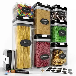 Набір контейнерів FOOD Storage Container Set для зберігання їжі, сипких та круп • 7 ємностей з герметичними кришками