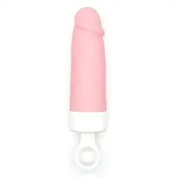 Вібратор CuteVibe Teddy Brown Pink Dildo – Реалістичний під виглядом морозива - мініатюра 2