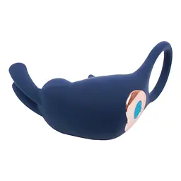 Кільце ерекційне GK Power Bunny Ring 11.8 см синій - мініатюра 5