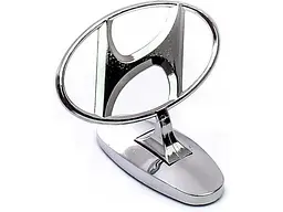 Емблема приціл на капот Hyundai Хром сплав на скотчі (Завод) - мініатюра 2