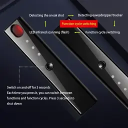 Детектор жучків і прихованих камер антижучок Protect Y820, широкий діапазон детекції 1 МГц 6.5 ГГц. - мініатюра 4