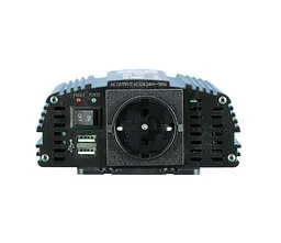 Інвертор напруги Tommatech MS600, 12 V/220 V, 600 Вт, апроксимована синусоїда, 1 розетка, USB, клеми - мініатюра 3
