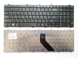 Клавіатура для ноутбуків Fujitsu LifeBook AH512, AH530, AH531, NH751 чорна UA/RU/US High