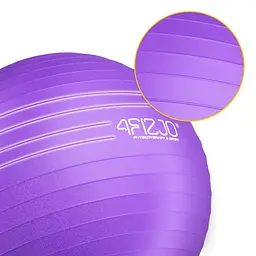 М'яч для фітнесу (фітбол) 4FIZJO 85 см Anti-Burst Violet (P-5905973404846) - мініатюра 2