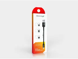 Кабель Grand-X Для Power Bank USB-Lightning FM-20L 20cm, CU, Black, захист тканина. - мініатюра 3