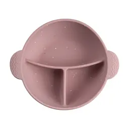 Тарілка дитяча Canpol babies Dots силіконова на присосці з секціями рожева (51/403_pin) - мініатюра 4