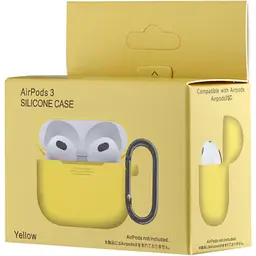 Чохол Silicone Case для AirPods 3 Yellow [102096] - мініатюра 3