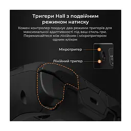Геймпад Ajazz GP100 2.4G/BT/USB Switch/PC/iOS/Android RGB Black (GP100-B) - миниатюра 10