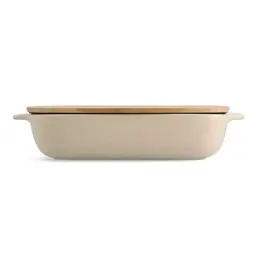 Форма для випікання KitchenAid з кришкою керамогранітна 3,8 л Кремова (CC006109-001) - мініатюра 2