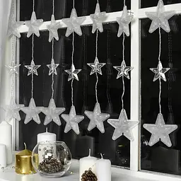 Гірлянда-штора 120LED Зіркопад XMAS Multi, Мультиколор / Світлодіодна гірлянда на вікно 3*1,8 м (234568504_419) - мініатюра 6