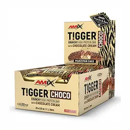 Tigger Zero Choco Protein Bar — 20 × 60 г Marzipan Cake