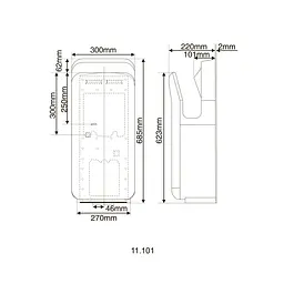 Сушарка для рук HOTEC 11.101 ABS White - мініатюра 5