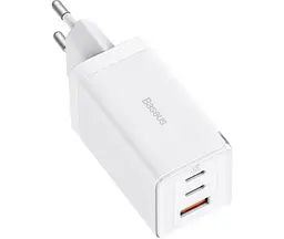 Адаптер мережевий 65 W Baseus Gan5 Pro CCGP120201 3 порти: USB +2 Type-C - мініатюра 4