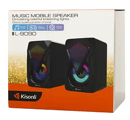 Компьютерные колонки Kisonli L9090 RGB, 6Вт, для ПК и ноутбука - мініатюра 4