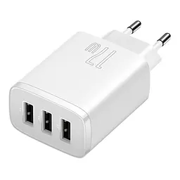 Зарядний пристрій Baseus Compact Charger 3U 17W White (CCXJ020102) - мініатюра 2