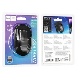 Миша Hoco GM25 Royal dual-mode Dark Night Black - мініатюра 4