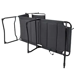 Ліжко розкладне Bo-Camp Sun Lounger With Sunscreen 5 Positions Grey (1304492) - мініатюра 2