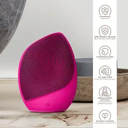 Електронна звукова щітка для обличчя GESKE Sonic Facial Brush 5 в 1 бузкова - мініатюра 5