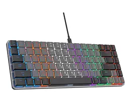 Клавіатура ігрова механічна GamePro MK-140R USB Red Swich Low Profile Dark Gray - мініатюра 2