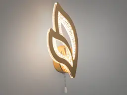 Світильник настінний LED Diasha 2455/1G, 17W, золотий, сучасний стиль для вітальні, коридору, кухні, офісу, кафе - мініатюра 3