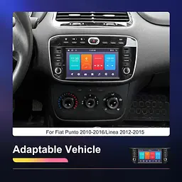 Автомагнітола CAMECHO Android 13 для Fiat Punto та Linea - мініатюра 4