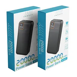 Зовнішній акумулятор із ліхтариком Profit WQ22 20000mAh 22,5W+PD20W LED чорний - мініатюра 3