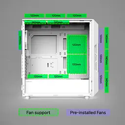 Корпус Zalman i3 Neo V2 White - мініатюра 10