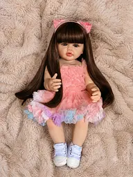 Реалістична Кукла Реборн 55 см повністю вінілова Doll Reborn Baby К0100212 - мініатюра 5