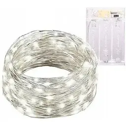 Світлодіодна гірлянда Sun Lamp Крапля Роси 100 LED 10 м тепле біле світло батарейки