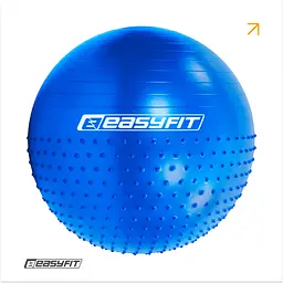 Фітбол 75 см EasyFit Hybrid синій (фітбол напівмасажний)