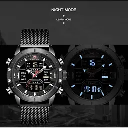 Чоловічий наручний годинник Naviforce Tesla Black NF9153 - мініатюра 9