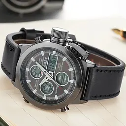 Чоловічий наручний годинник AMST AM3003 Чорний 2104618451 - мініатюра 2