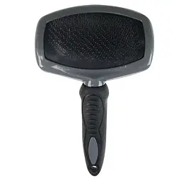 Пуходерка TatraPet Dog Salon гумовою ручкою 13.5 x 22 см 