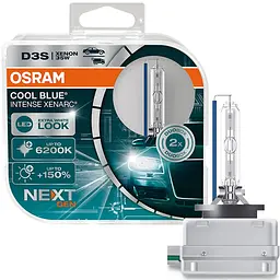 Комплект ксенонових ламп Osram D3S 35W PK32D-5 Cool Blue Intense Next Gen +150% 1 лампа (66340CBN-HCB)