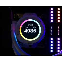 Система водяного охолодження ID-COOLING Space LCD SL360 XE White [148461] - мініатюра 11