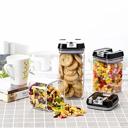 Набір контейнерів для зберігання сипких продуктів Food Storage Container, 6 шт.., герметичні пластикові ємності з кришками - мініатюра 3