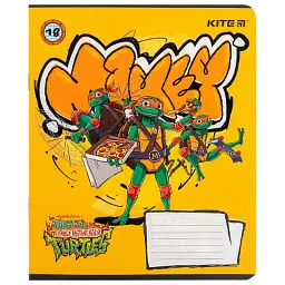 Зошит Kite Ninja Turtles, 18 аркушів, клітинка (NT24-236), в асортименті - мініатюра 10
