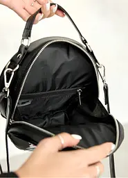 Жіноча кругла сумка Sambag Bale MZN 20 х 20 х 10 см (52200714) - мініатюра 9