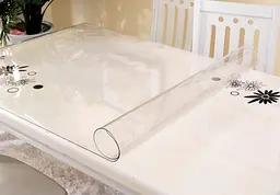 М'яке скло Прозора силіконова скатертина на стіл Soft Glass Захист для меблів 3.4х1.0 м Товщина 1.5 мм - мініатюра 6