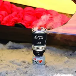 Система приготування їжі Kovea Alpine Pot Wide KB-0703W (газовий пальник + каструля) - мініатюра 5