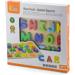 Дерев'яний пазл Viga Toys Англійська алфавіт великі літери (50124) - мініатюра 2