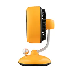 Вентилятор настільний ARDESTO AviaFan FT-F3600BG Yellow, 12 см, акумулятор, підсвітка, USB-A Type-C - мініатюра 3