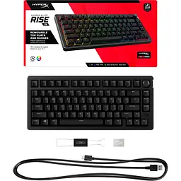 Клавіатура HyperX Alloy Rise 75 PBT HX Red UA Black (7G7A4AA) [116815] - мініатюра 8