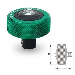 Тріскачка Toptul міні дискова 1/4" 52 зубці (CAUB0826) - мініатюра 2