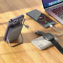 Зовнішній акумулятор Hoco Q43 Clever 10000mAh 20W Silver [165933] - мініатюра 7